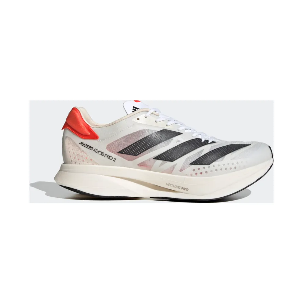 adidas Adizero Adios Pro 2.0 Laufschuh Cloud White / Carbon / Solar Red (FZ2477)