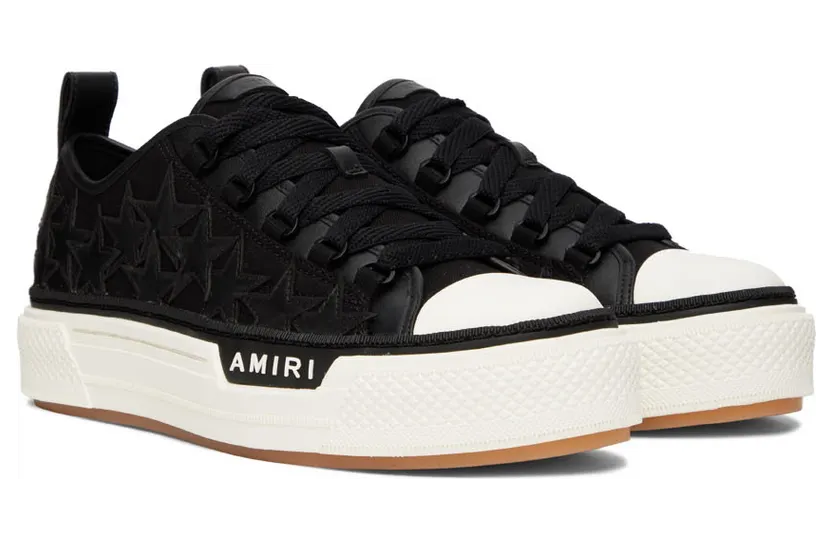 AMIRI Black Stars Court Low-Top Sneakers (PF22MFS014-004) (4)