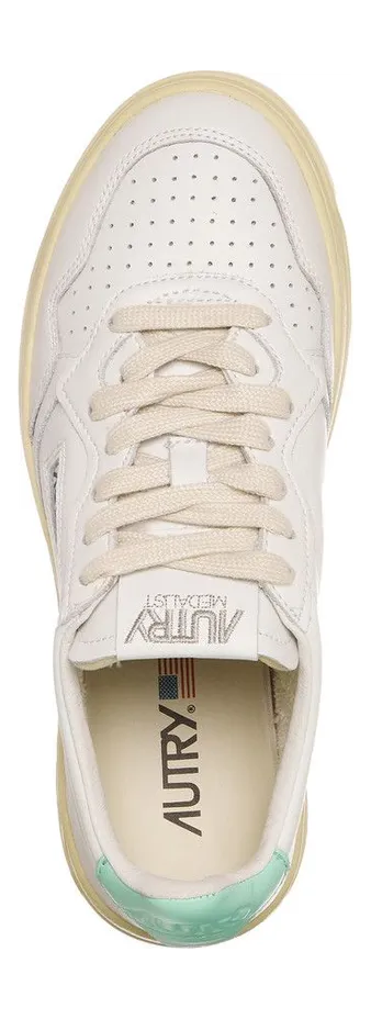 Autry Medalist Low White / Turquoise (AULWLL49) (4)