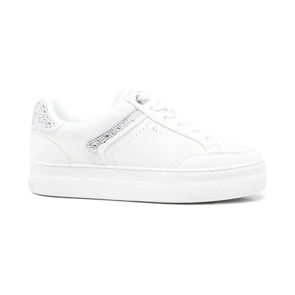 GUESS USA Leren verfraaid with stras – White (FLTGX3ELE12)