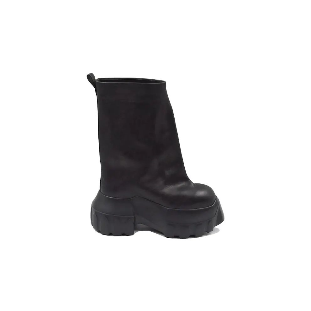 Rick Owens Hollywood Flared Mega Tractor Boot Black (RU01E5864 LOO 99)