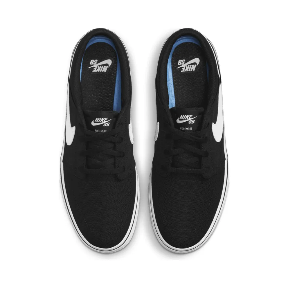 Nike SB Solarsoft Portmore 2 Black Black White White (880268-010)