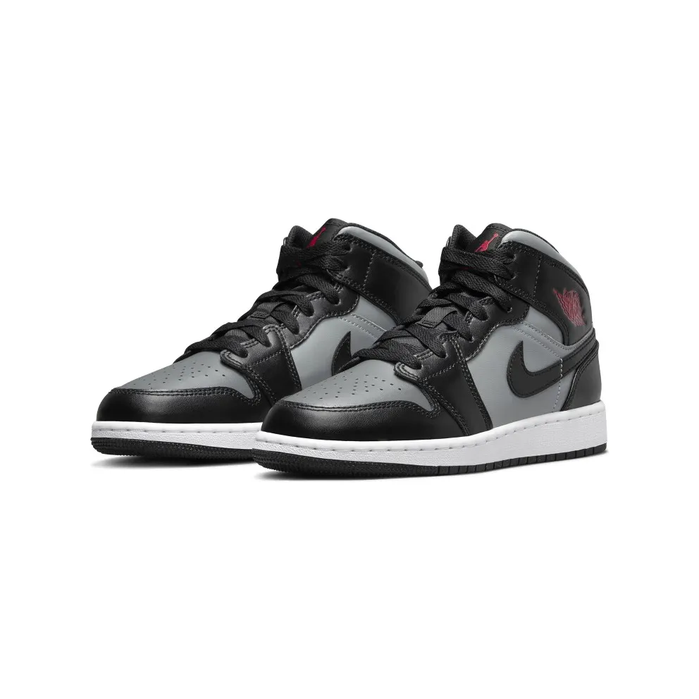 Jordan 1 Mid Shadow Red (GS) (554725-096)