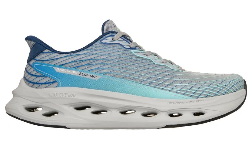 Skechers Slip-ins: Max Cushioning Glide-Step – Sapphire Sneaker Grijs/Blauw