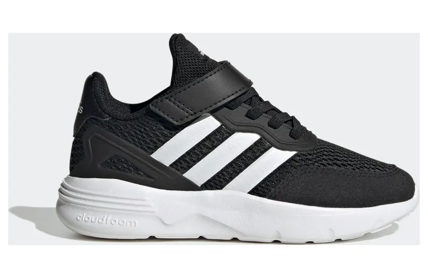 adidas Nebzed met Elastische Veters en Klittenband Core Black / Cloud White / Cloud White (HP3114)