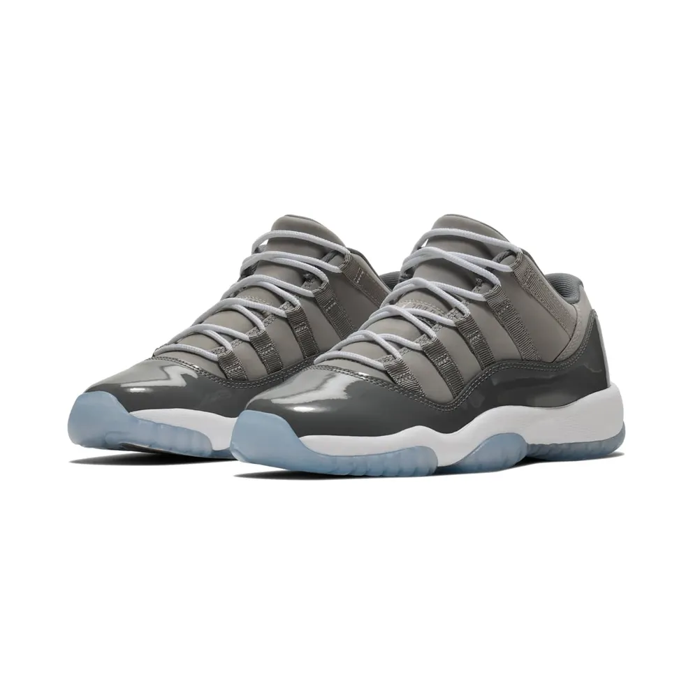 Jordan 11 Retro Low Cool Grey (GS) Medium Grey/White-Gunsmoke (528896-003)