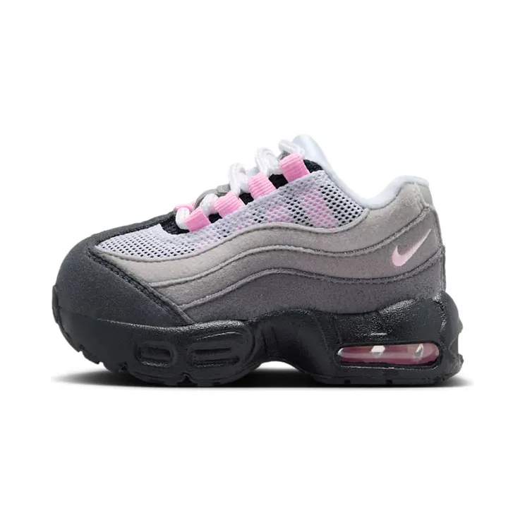 Nike Little Max ’95 TD “Black / White / Medium Grey / Pink Foam” (905462-075)