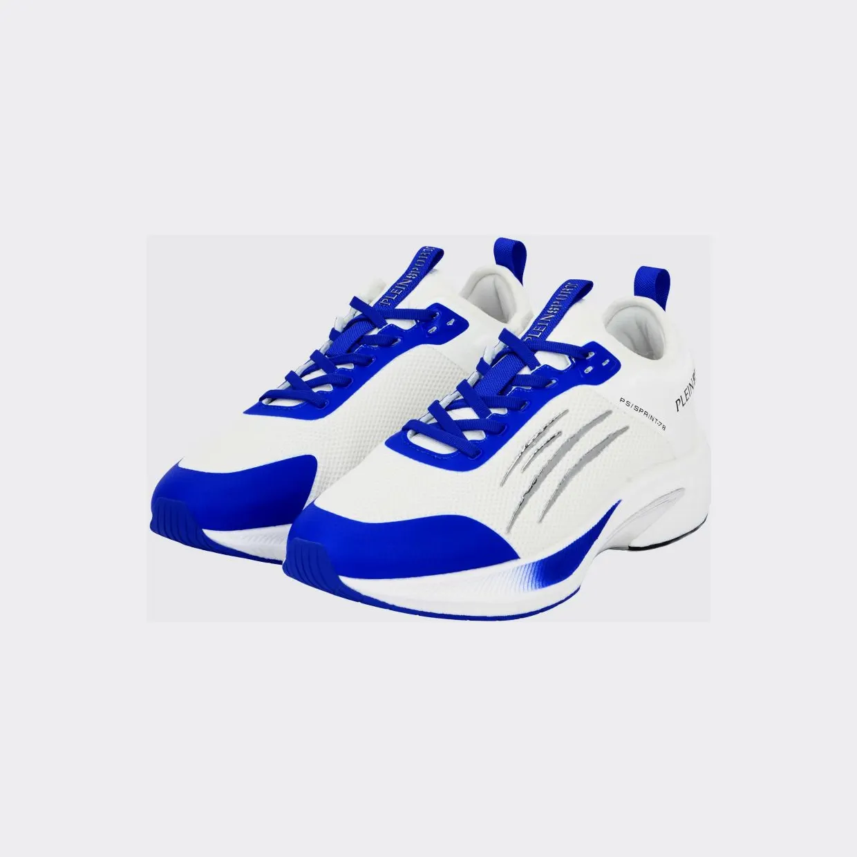 Plein Sport PS/Sprint-78 Two-Tone Mesh Trainers with Printed Logo White 1 (PAESUSC0778STE003N0108)