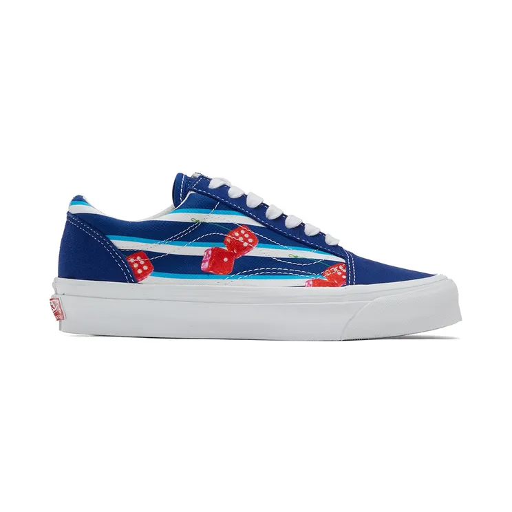 Vans Blue & White OG Old Skool LX Sneakers (VN0A4P3XB531)