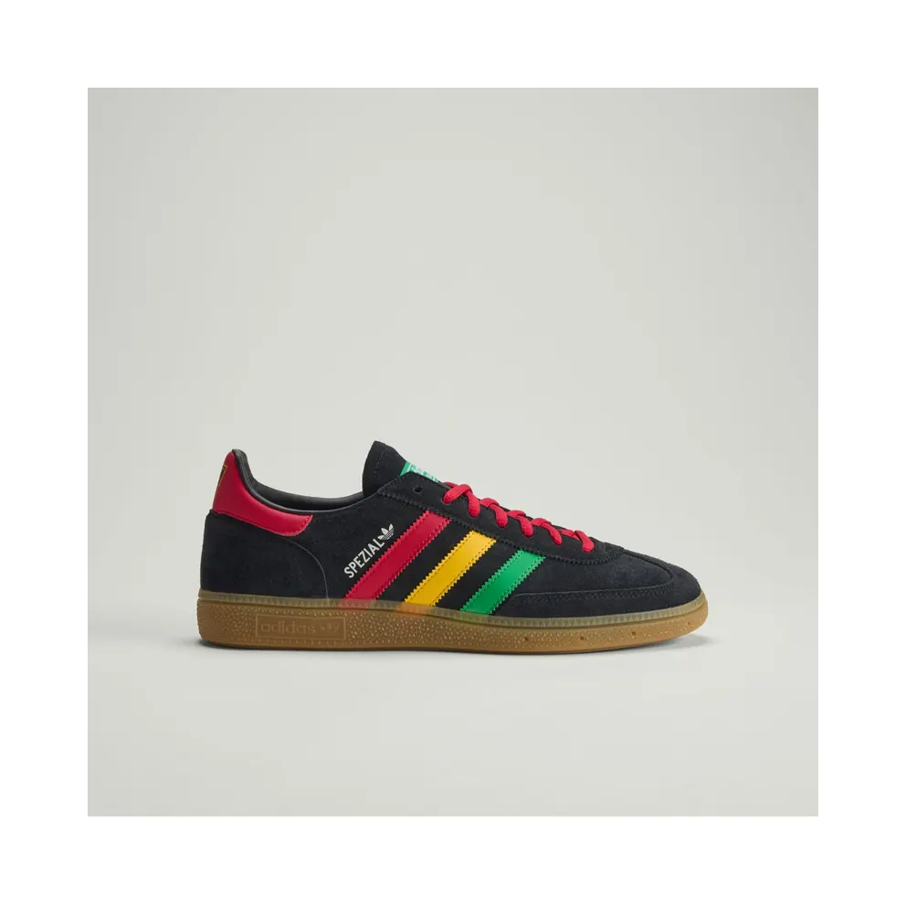 Adidas Jamaica Handball Spezial Core Black / Pure Ruby / Bold Gold (HQ9437)