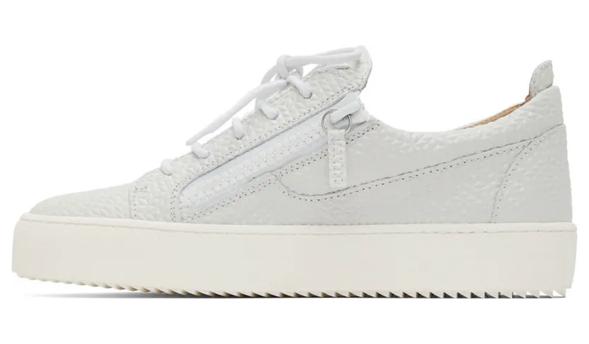 Giuseppe Zanotti White Leather Sneakers (RU20011-92940) (3)