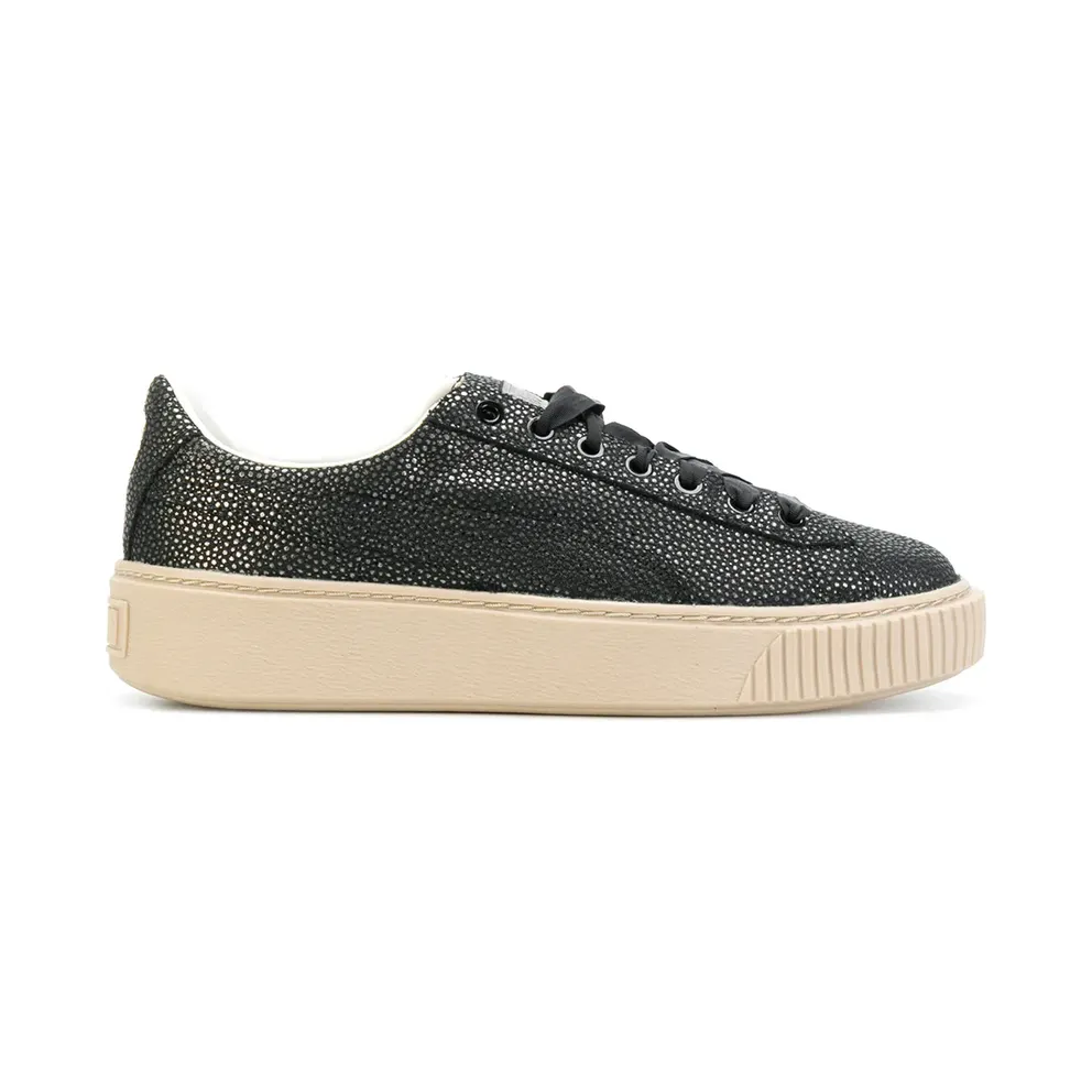 PUMA ‘Basket Platform Lux’ Sneakers – Schwarz (364913)