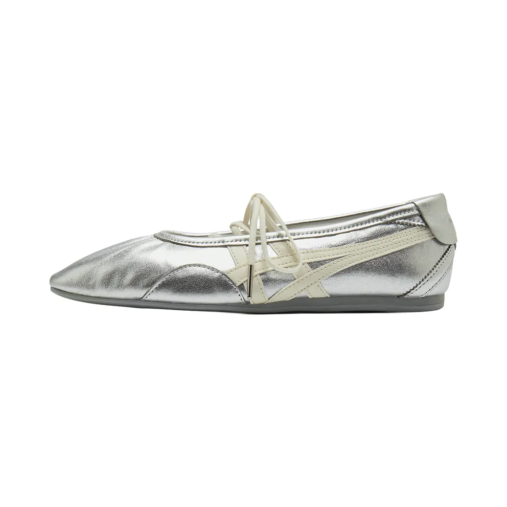 Onitsuka Tiger Womens Gymnarina “Silver Cream” (1182A754-020)