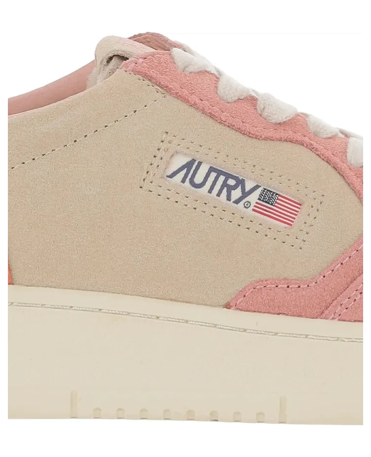 Autry Medalist Low Tri-colour “Neutrals/Pink” (AULW TS26) (2)