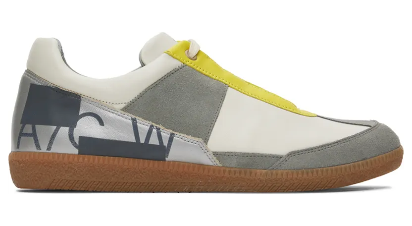 A-COLD-WALL* Off-White & Silver Shard Track Sneakers (ACWUF047)