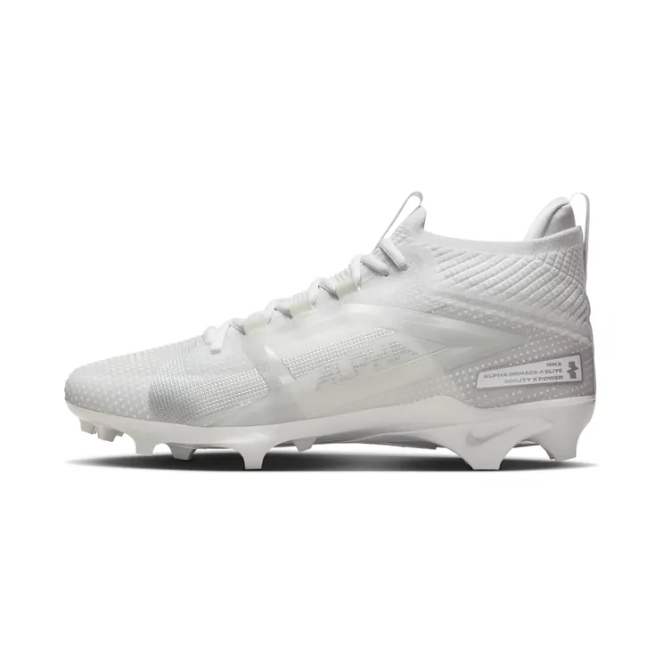 Nike Alpha Menace 4 Elite “White Metallic Silver” (FD7036-101)