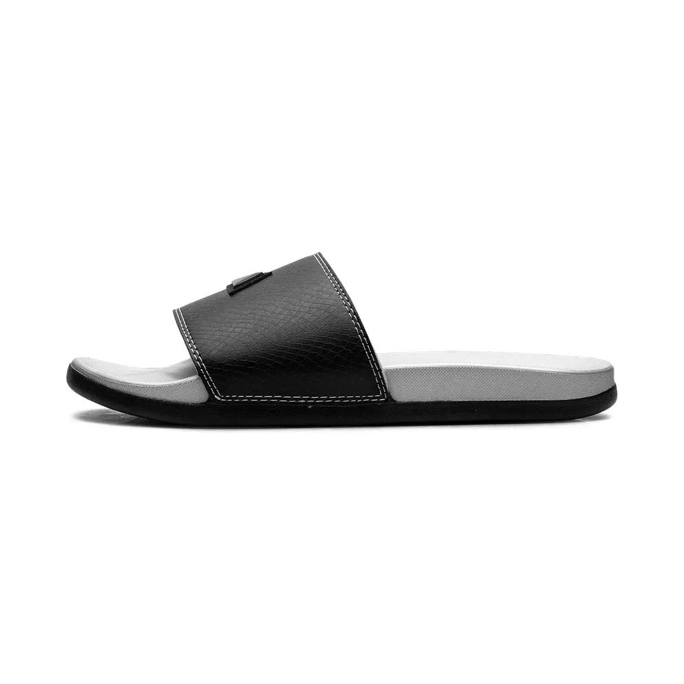 Adidas Adilette Comfort Slides “Core Black Silver Metallic” (JQ2254)