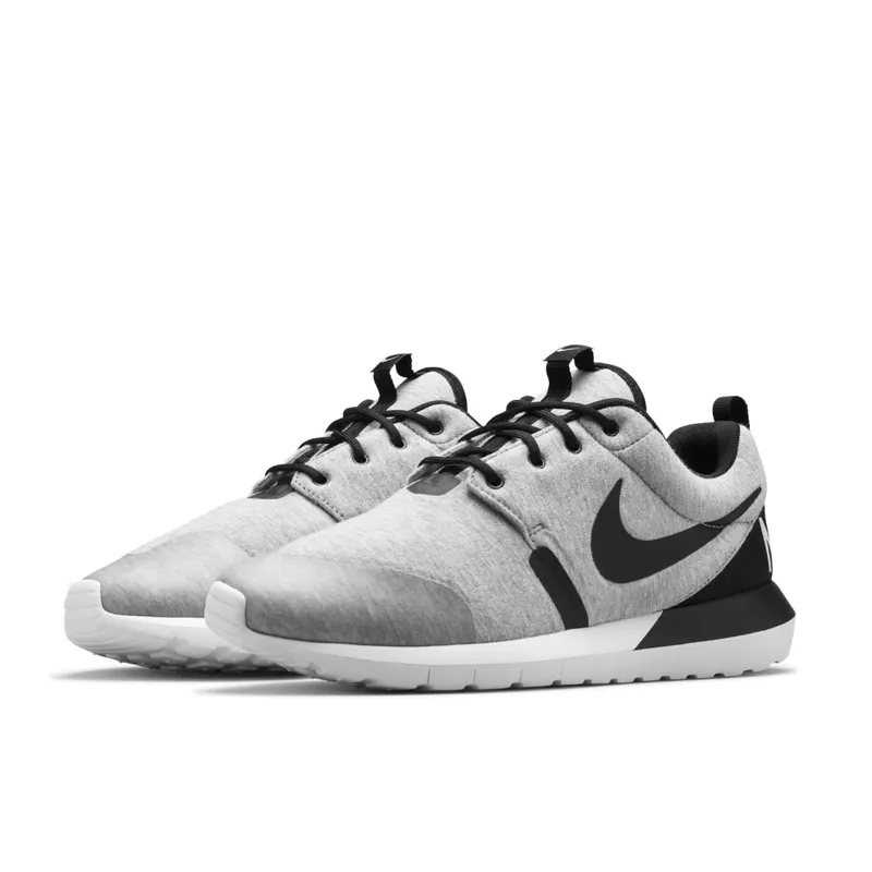 Nike Roshe Run Tech Fleece Grey Grey Heather Oe/White-Black (652804-019)