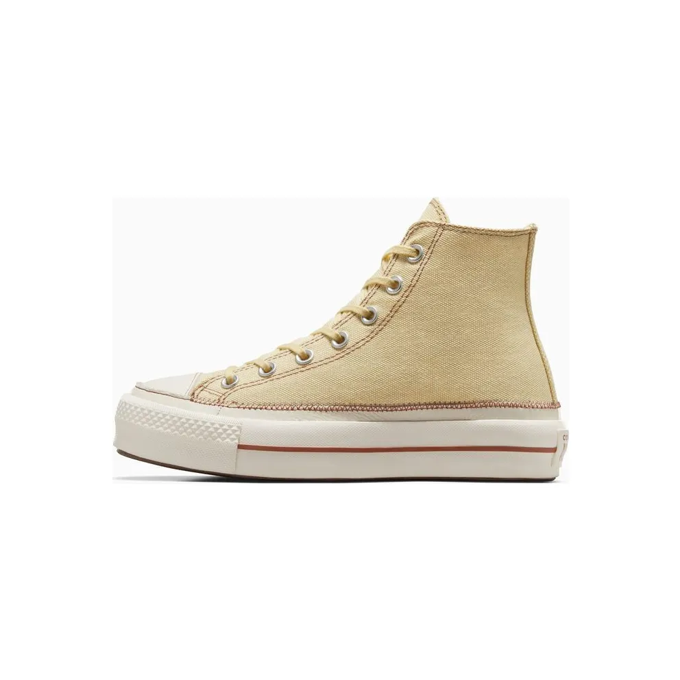 Converse Chuck Taylor All Star Lift Platform Contrast Stitching Open Sesame/egret/clay Pot
