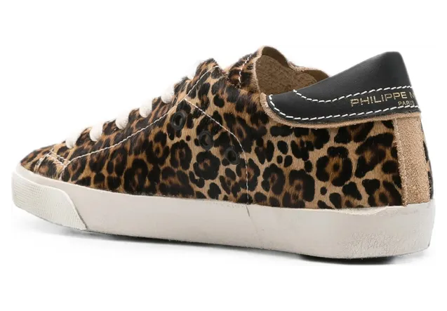 Philippe Model PRSX Low Leopard-print Paris “Neutrals/Brown” (PRLD AX02) (2)