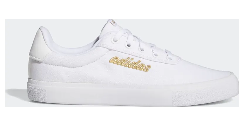 adidas Vulc Raid3r Sustainable Lifestyle Skateboarding Logo Branding Cloud White / Gold Metallic / Cloud White (GY5501)