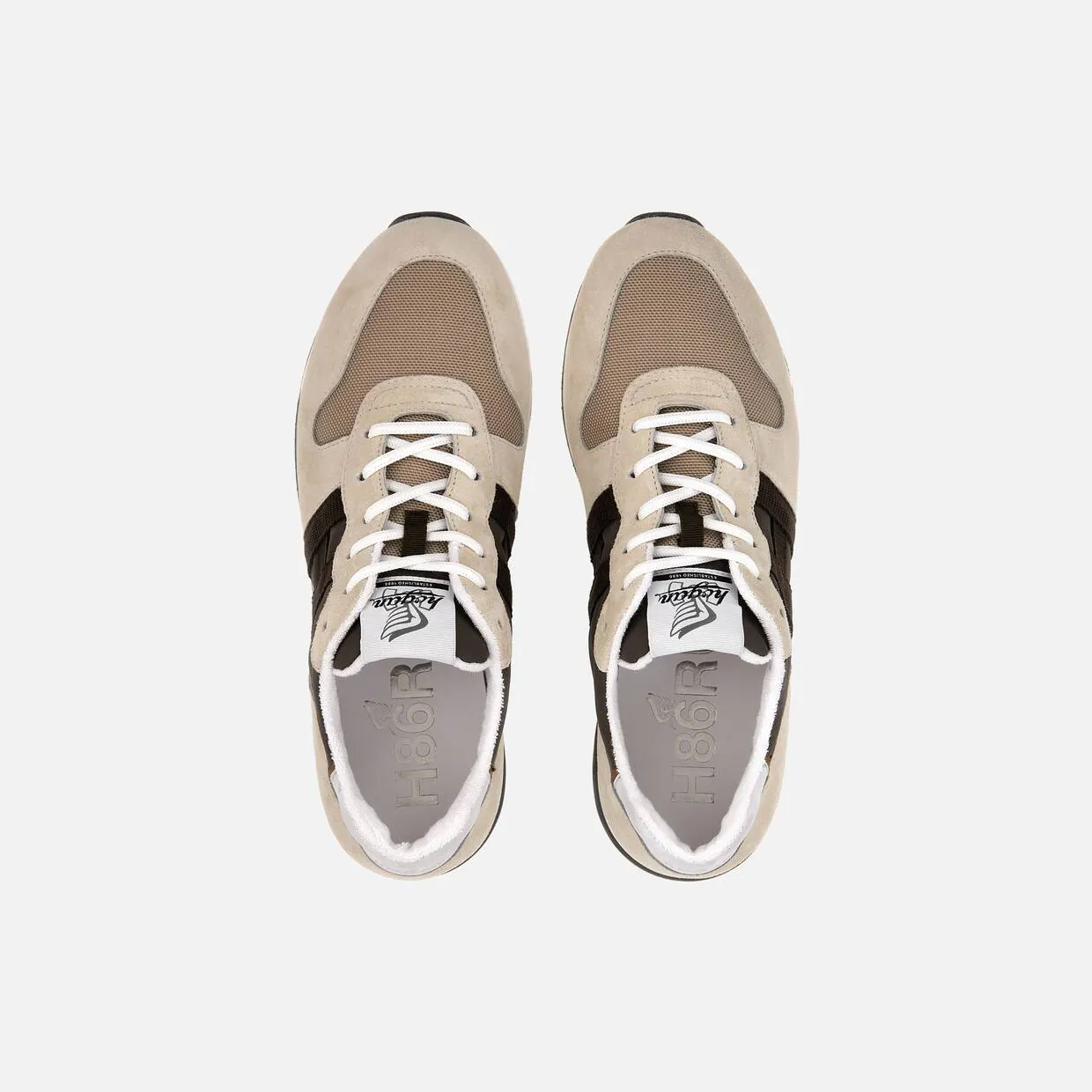 Sneakers Hogan H383 Beige Brown (HXM3830AN51MST0BBZ) (3)