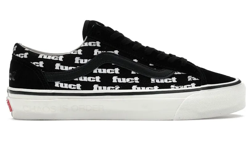 Vans Old Skool Reissue 36 LX FUCT x Slam Jam Black Marshmallow (VN000NBKT5O1)