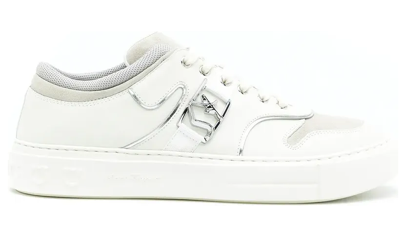 Ferragamo Gancini low-top sneakers – Wit (747116)