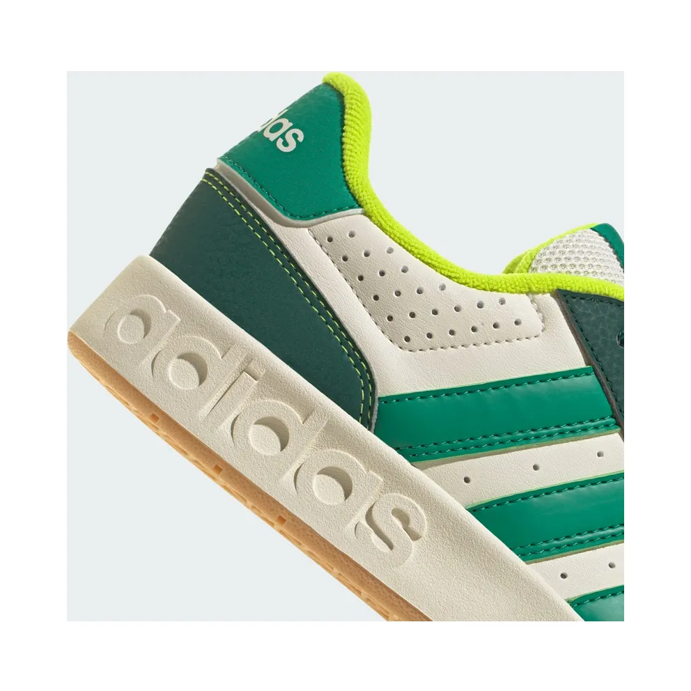 adidas Breakbase Shoes Kids “Off White / Collegiate Green / Court Green” (JP9930)