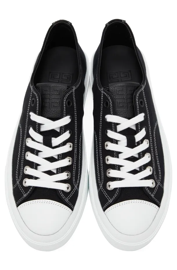 Givenchy Black Canvas City Sneakers (BH0050H0VA) (5)
