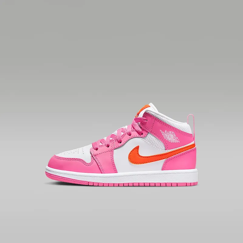 Air Jordan 1 Mid Pinksicle Safety Orange (PS) (DX3238-681)