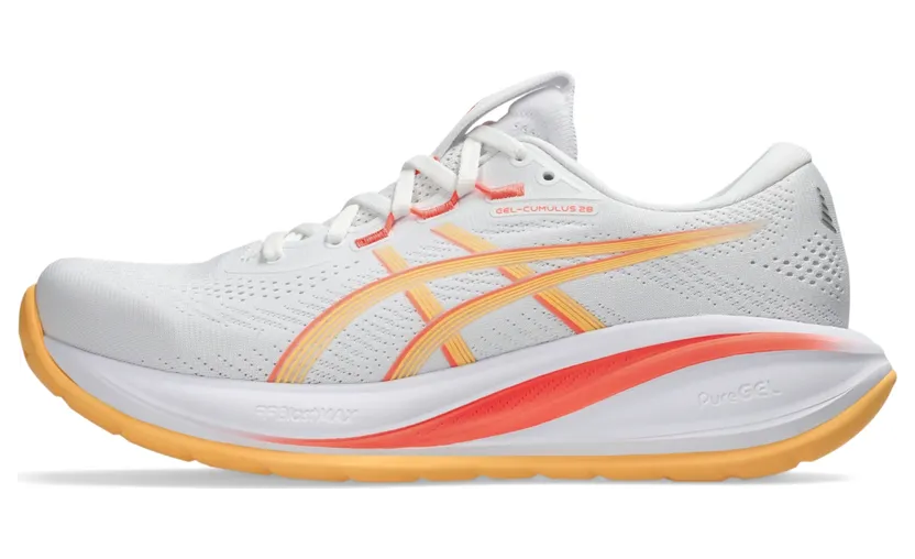 ASICS GEL-CUMULUS 28 “White / Orange Glow” (1012B916-103)