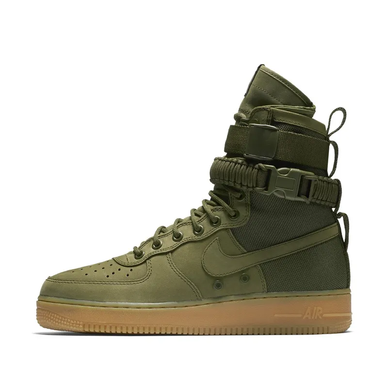 Nike SF Air Force 1 Faded Olive Faded Olive/Gum-Light Brown (859202-339)