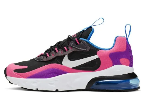 Nike Air Max 270 React Black Hyper Pink Vivid Purple (PS)