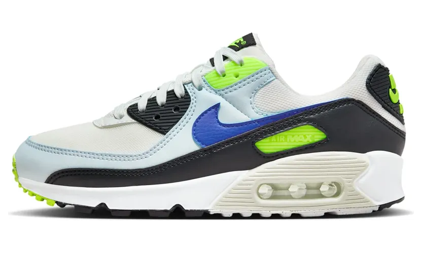 Nike Air Max 90 “White Blue Tint Volt” (DH8010-102)