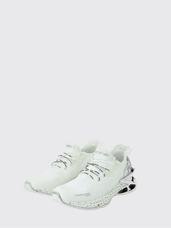 Plein Sport Thunder Force Gen. X-01 Mesh Low-Top Sneakers White (FABSUSC0335PTE003N0191)
