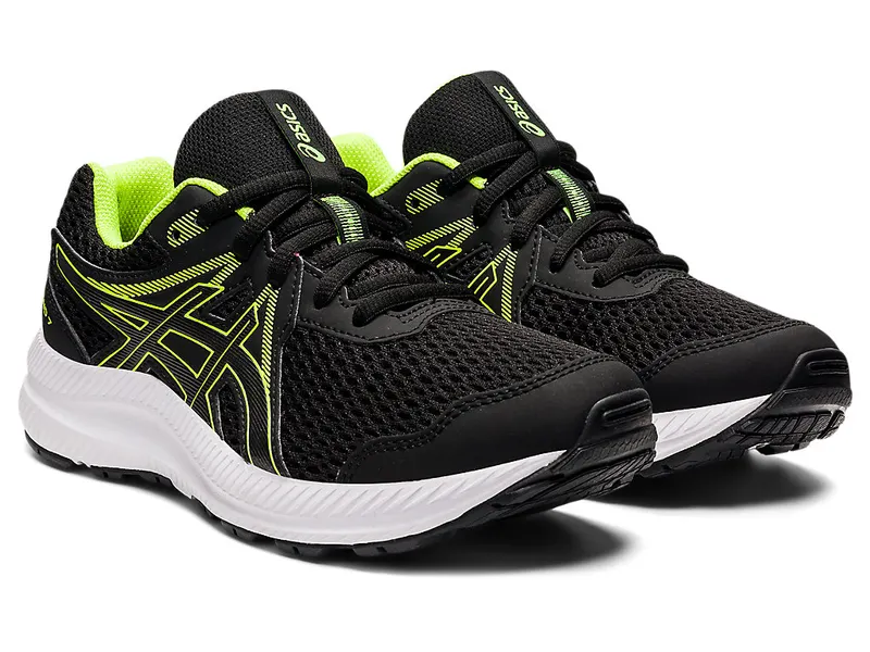 Asics CONTEND™ 7 GS Black/Hazard Green (1014A192.005)