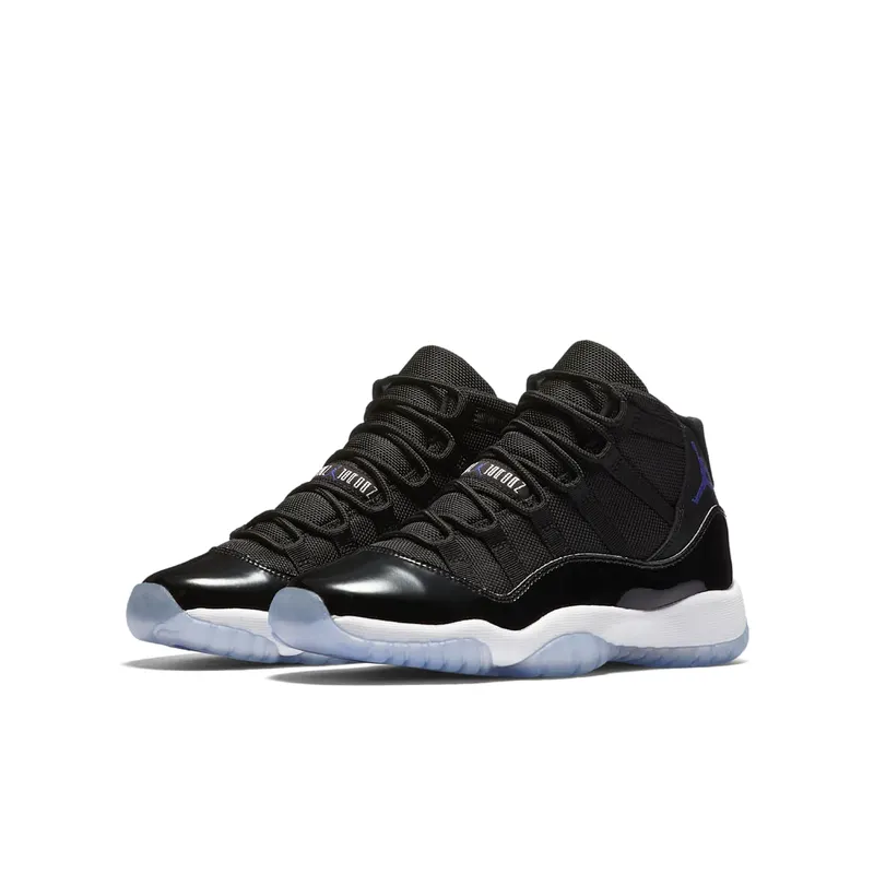 Jordan 11 Retro Space Jam 2016 (GS) Black/Dark Concord-White (378038-003)