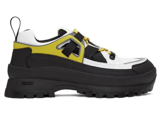 Stella McCartney Black and Green Trail Hiking Sneakers (800262N0159)