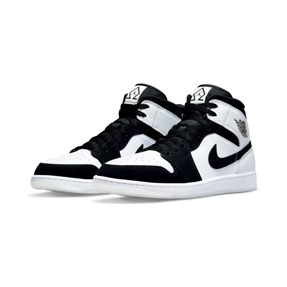 Air Jordan 1 Mid Diamond Black White (DH6933-100)