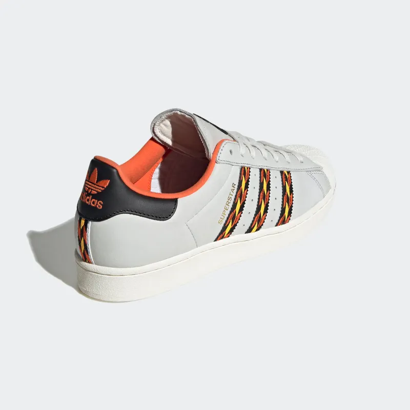 Adidas Superstar Crystal White / Semi Impact Orange / Cloud White (HR1433)
