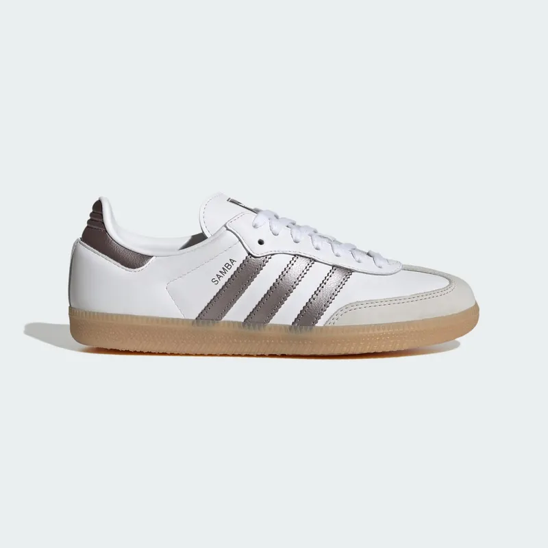 Adidas SAMBA OG Shoes Cloud White / Coffee Met. / Gum (KK2504)