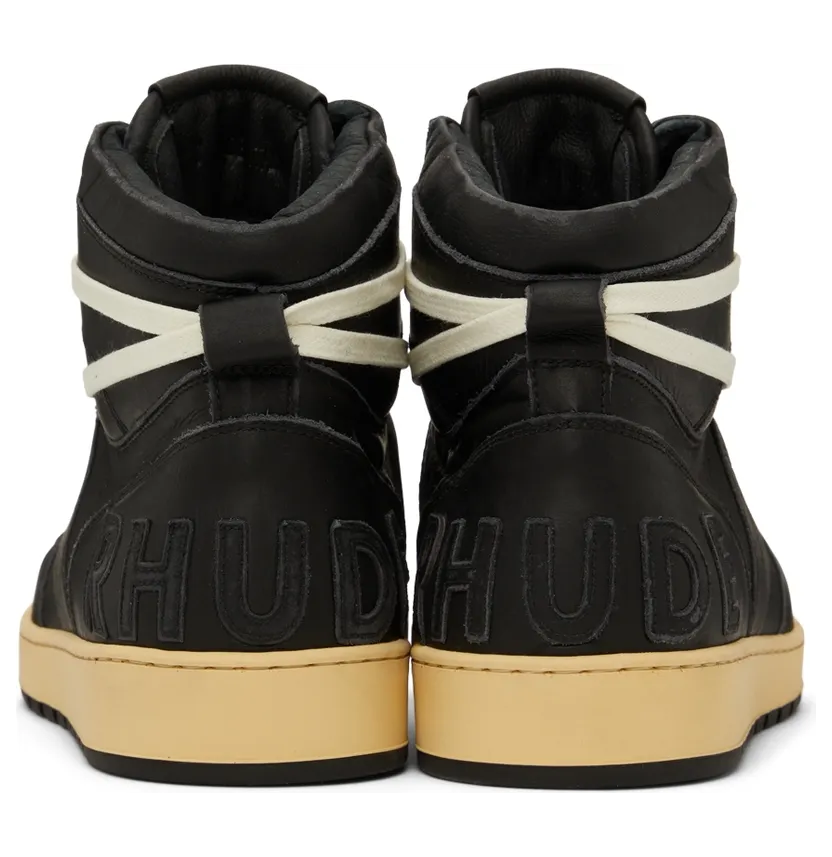 Rhude SSENSE Exclusive Black Rhecess Hi Sneakers (RHSS22FO22178372) (2)
