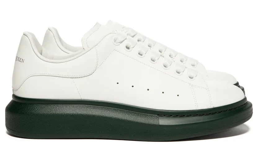 Alexander McQueen Oversized Sneaker White Green Sole (553680WHTQ49448)