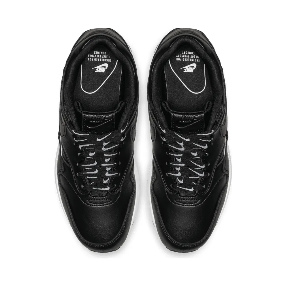 Nike Air Max 1 Overbranding Black (W) Black/Black-White-Black (881101-005)