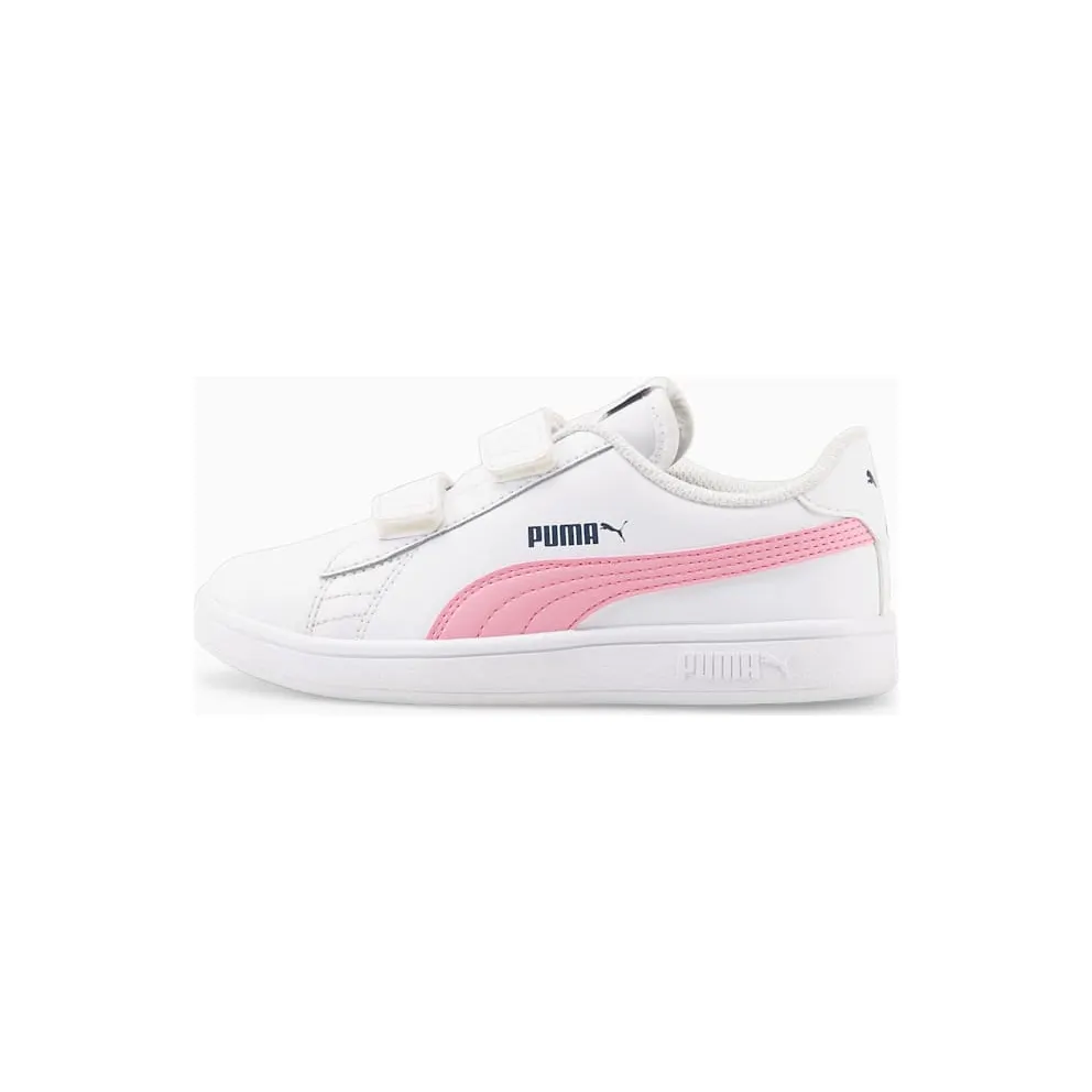 Puma Smash v2 Leather sportscchoenen White/Pink (365173-35)