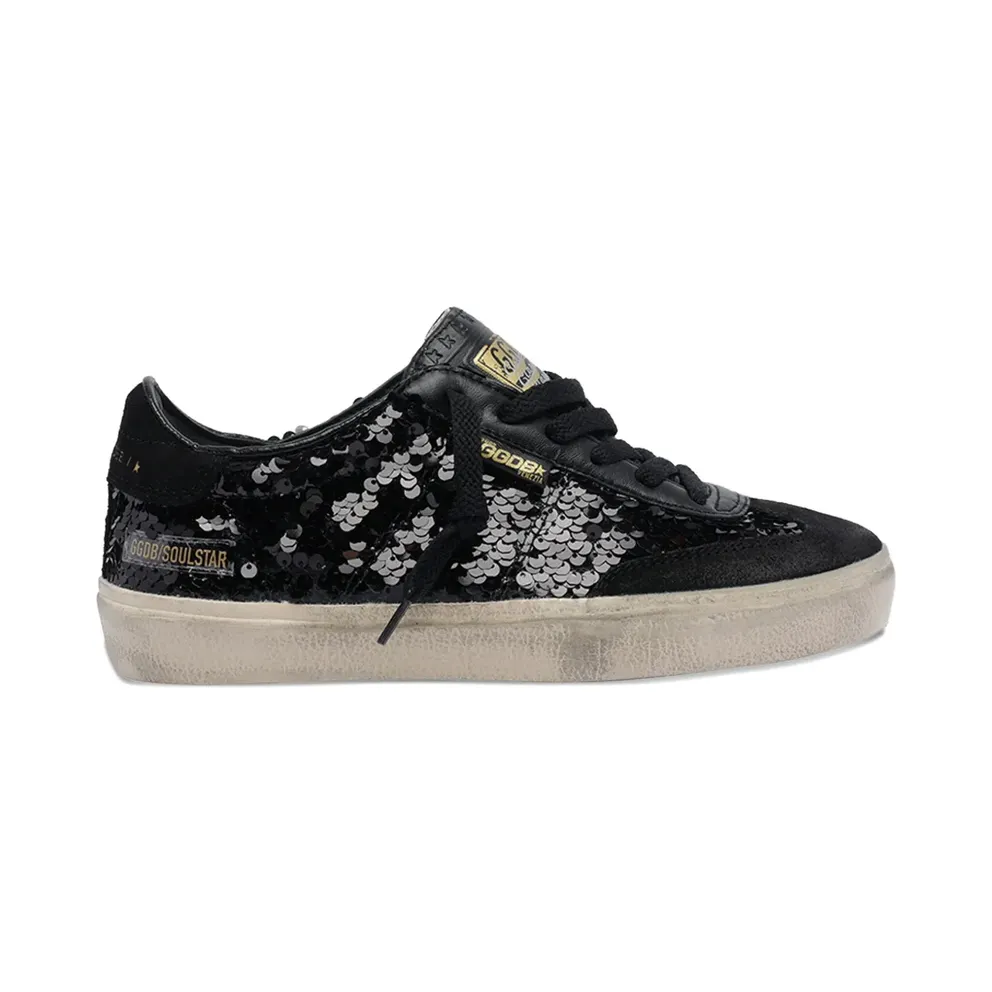 Golden Goose Soul Star sneakers met pailletten – Schwarz (GWF00464F007486)