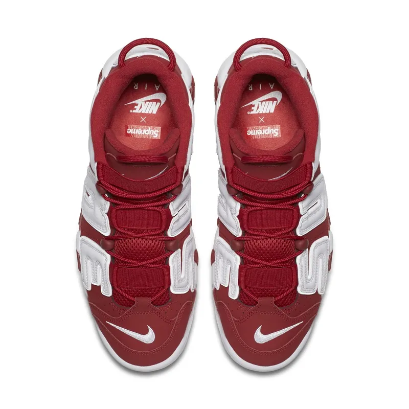Nike Air More Uptempo Supreme “Suptempo” Red Varsity Red/White (902290-600)