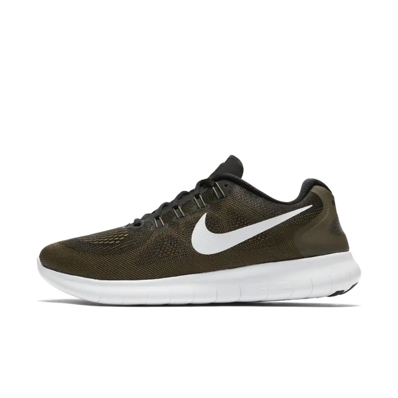 Nike Free RN 2017 Black Off White Cargo Khaki Black/Off White-Cargo Khaki (880839-008)
