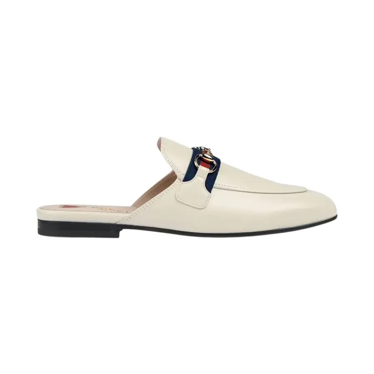 Gucci Princetown Slipper White Web Leather (629084 CQXM0 9065)